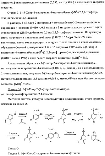 Диаминопиримидины в качестве антагонистов рецепторов р2х3 (патент 2422441)