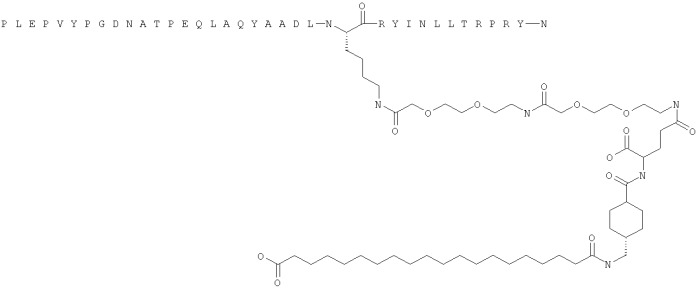 Длительно действующие агонисты рецепторов y2 и(или) y4 (патент 2504550)