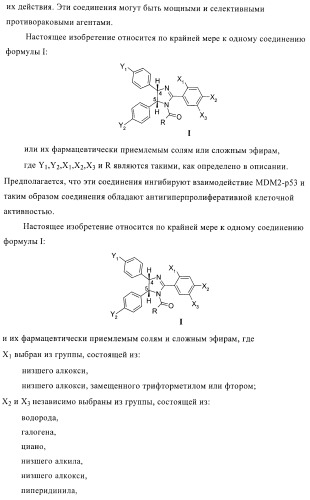 Цис-2,4,5-триарилимидазолины и их применение в качестве противораковых лекарственных средств (патент 2411238)