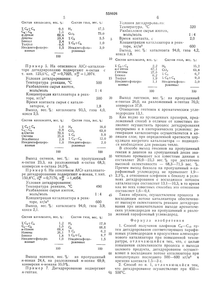 Способ получения олефинов с6-с10 (патент 558026)