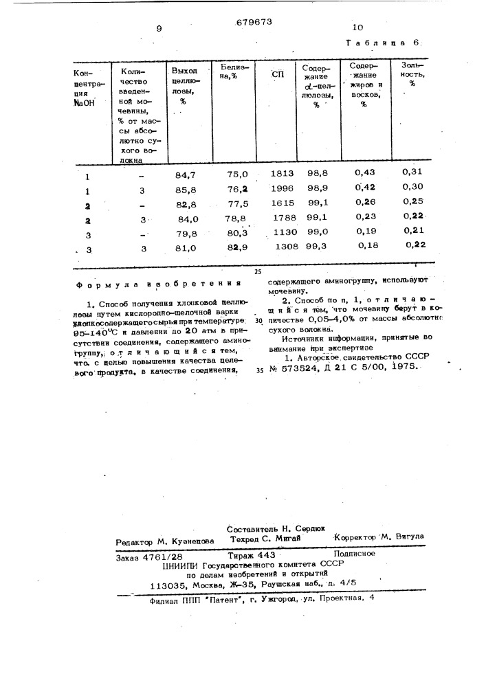 Способ получения хлопковой целлюлозы (патент 679673)