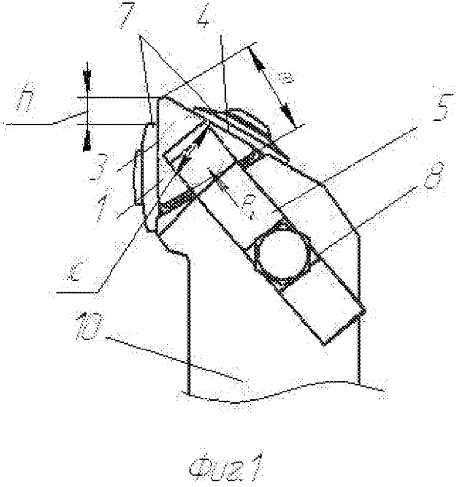 Резец с механическим креплением режущей пластины (патент 2656905)