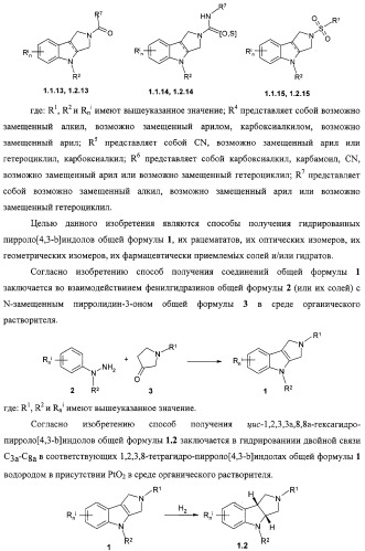 Замещенные пирроло[4,3-b]индолы, комбинаторная и фокусированная библиотеки, фармацевтическая композиция, способы их получения и применения (патент 2320662)