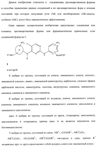 Соединения, проявляющие активность в отношении jak-киназы (варианты), способ лечения заболеваний, опосредованных jak-киназой, способ ингибирования активности jak-киназы (варианты), фармацевтическая композиция на основе указанных соединений (патент 2485106)
