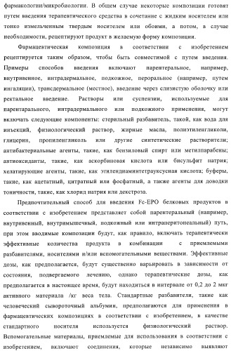 Fc-эритропоэтин слитый белок с улучшенной фармакокинетикой (патент 2370276)