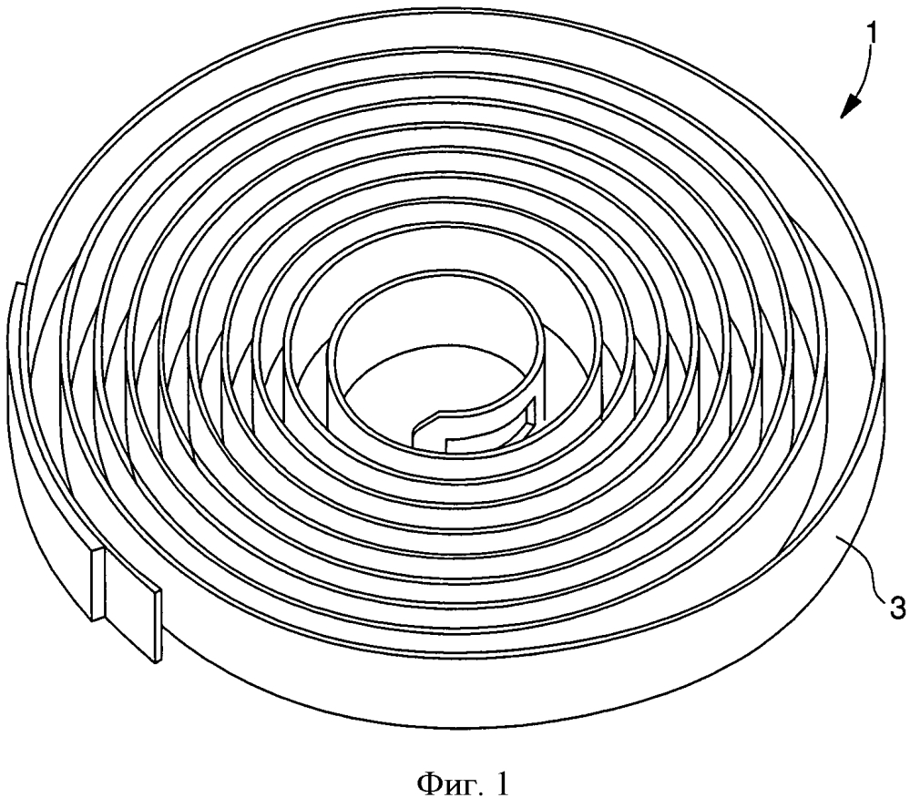 Ходовая пружина для часов (патент 2634790)