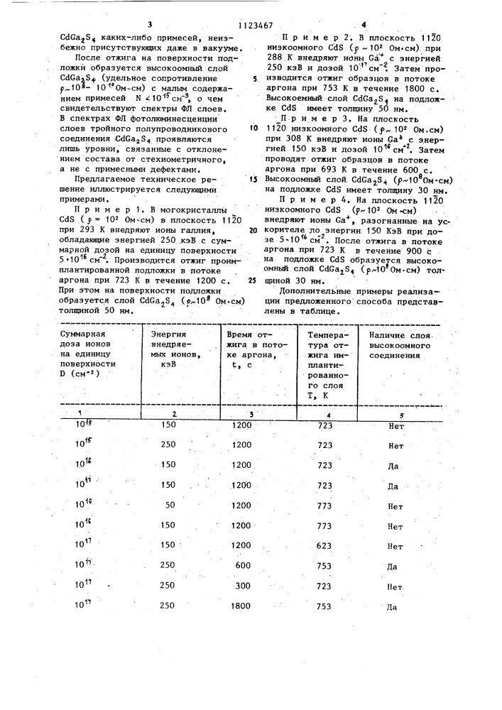 Способ получения слоев тройного полупроводникового соединения (патент 1123467)