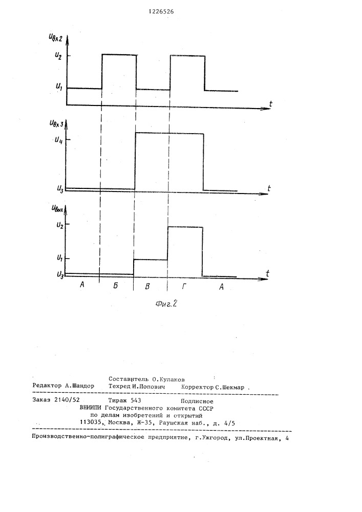 Формирователь сигналов (патент 1226526)