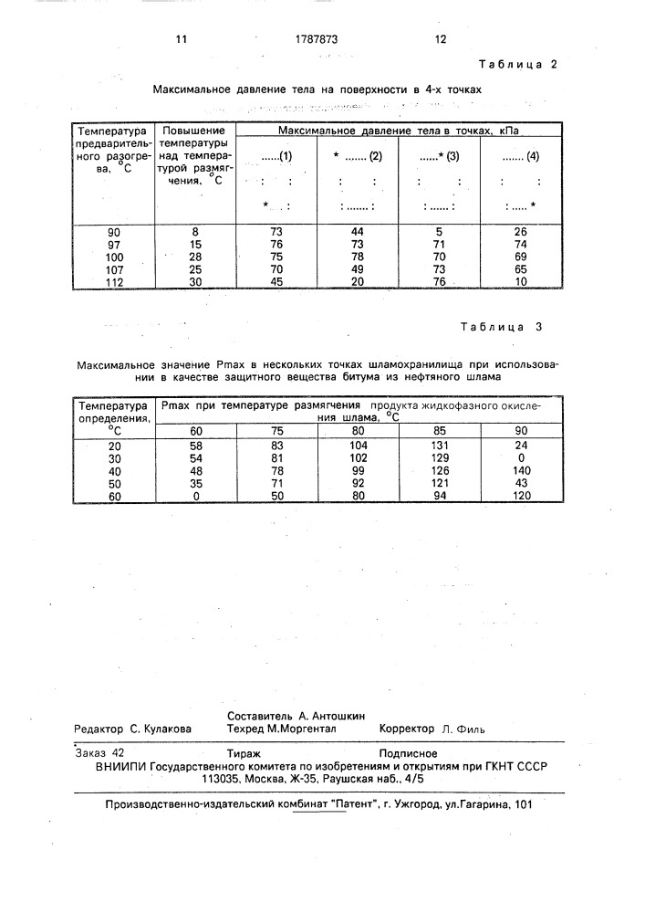 Способ хранения нефтяных отходов в природном или искусственном амбаре (патент 1787873)