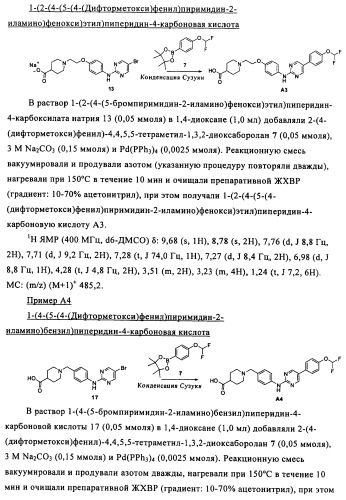 Соединения и композиции 5-(4-(галогеналкокси)фенил)пиримидин-2-амина в качестве ингибиторов киназ (патент 2455288)