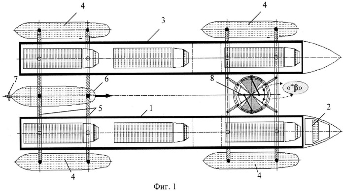 Способ формирования надводного транспорта для перевозки грузов (вариант русской логики - версия 2) (патент 2527644)