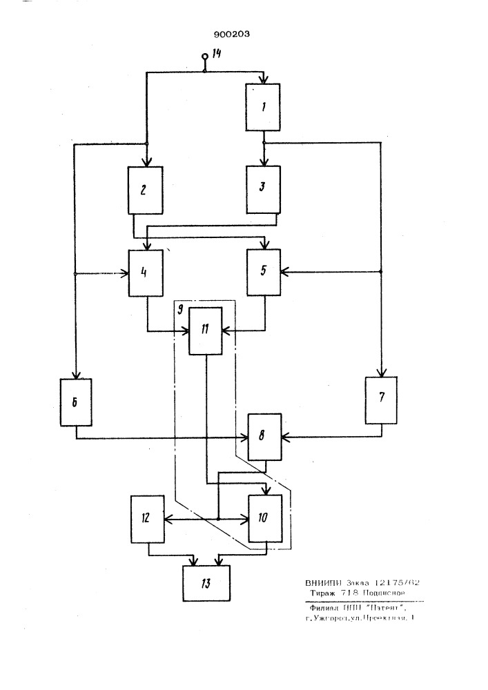 Устройство для измерения флуктуационных характеристик узкополосных сигналов (патент 900203)