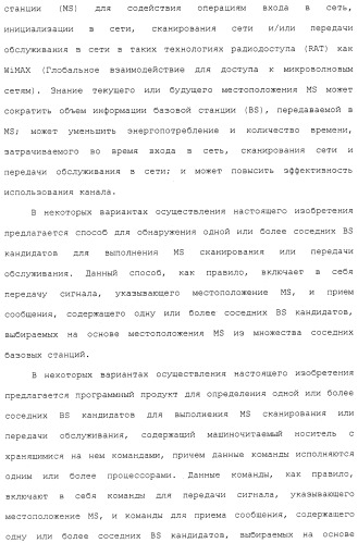 Основанные на местоположении вход в сеть, сканирование сети и передача обслуживания в сети (патент 2483484)