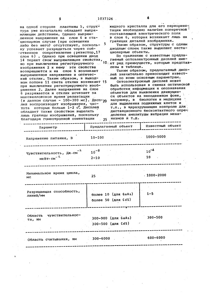 Оптоэлектронный дисплей (патент 1037326)