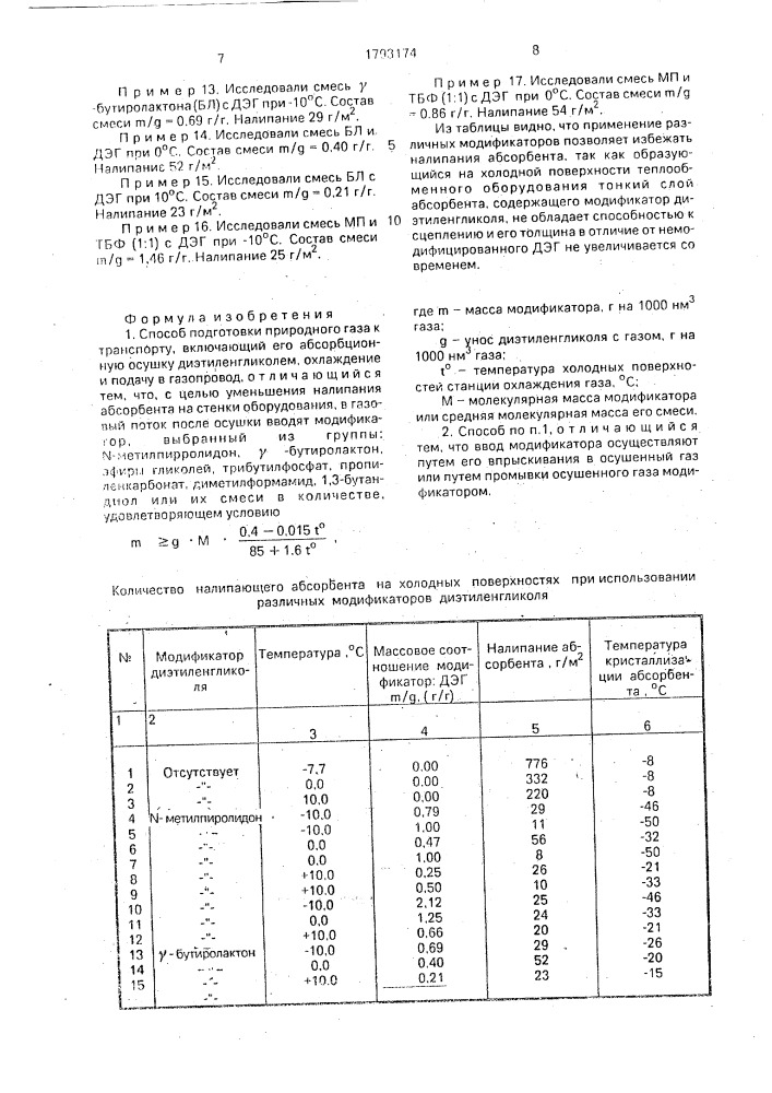 Способ подготовки природного газа к транспорту (патент 1793174)