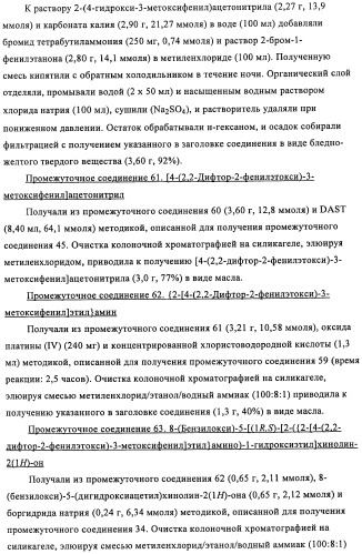 Производные 4-(2-амино-1-гидроксиэтил)фенола в качестве агонистов  2-адренергического рецептора (патент 2451675)