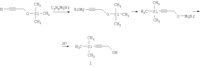 Способ получения 1-триметилсилилпропаргилового спирта и дипропаргилового эфира щавелевой кислоты (патент 2373215)