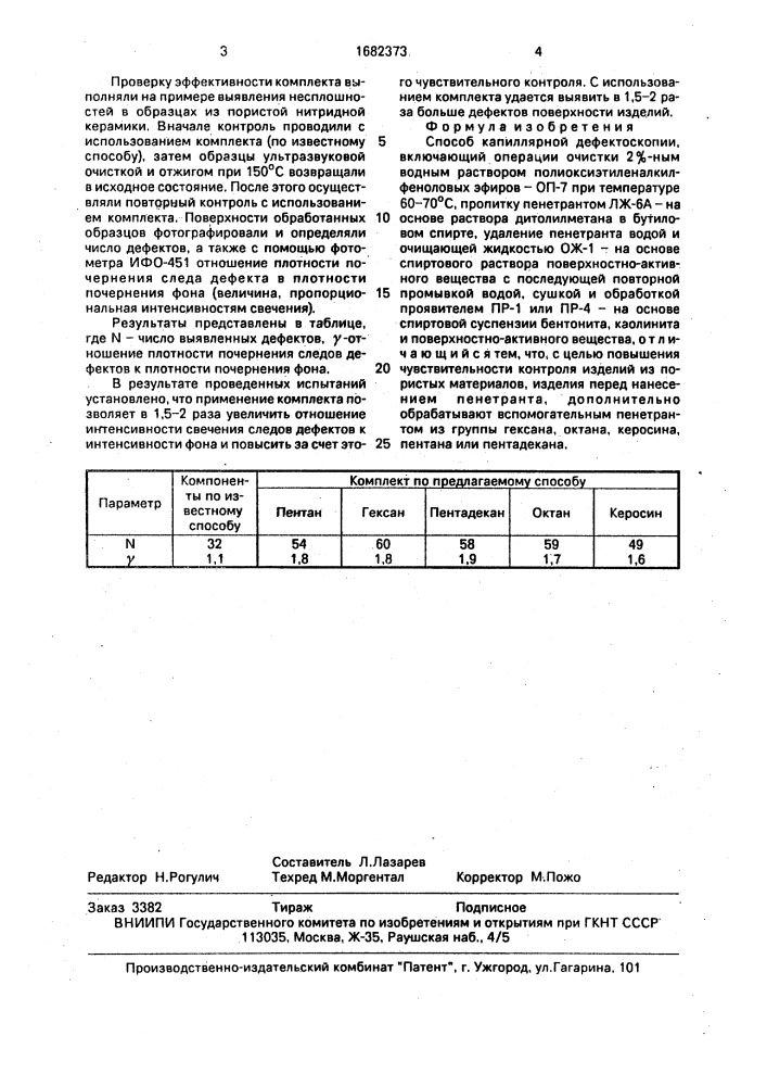 Способ капиллярной дефектоскопии (патент 1682373)