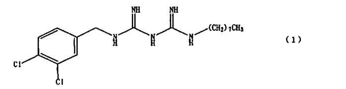 Способ получения 1-(3, 4-дихлорбензил)-5-октилбигуанида или его соли (патент 2440978)