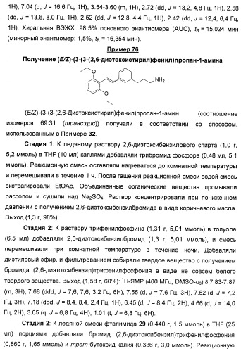 Соединения, представляющие собой стиролильные производные, для лечения офтальмических заболеваний и расстройств (патент 2494089)
