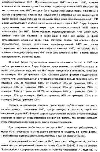 Композиция интенсивного подсластителя с пищевой клетчаткой и подслащенные ею композиции (патент 2455853)