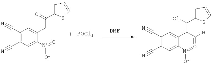 Способ получения 4-[2-хлор-1-формил-2-r-винил]-5-нитрофталонитрилов (патент 2534990)