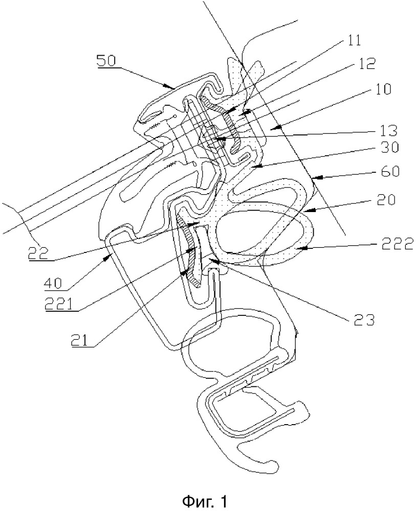 Уплотняющая прокладка двери автомобиля и автомобиль (патент 2666067)