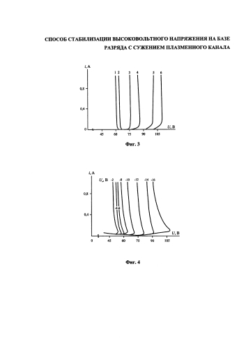 Способ стабилизации высоковольтного напряжения на базе разряда с сужением плазменного канала (патент 2584691)
