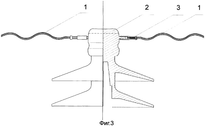 Спиральный зажим с резьбовым креплением к штыревому изолятору (патент 2320043)