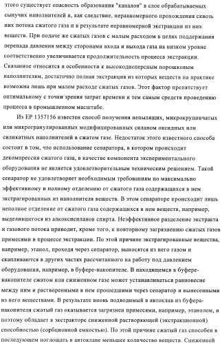 Способ и устройство для экстракции веществ из модифицированных силаном наполнителей (патент 2383572)