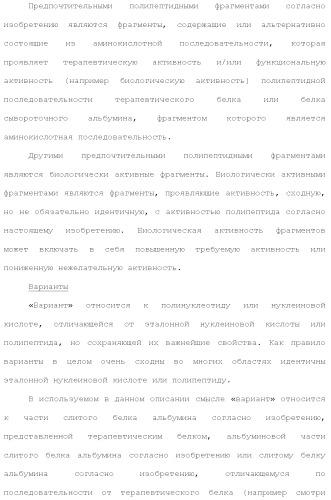 Слитые белки альбумина (патент 2369404)