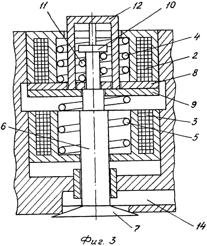 Электромагнитная система управления клапанами механизма газораспределения двигателя внутреннего сгорания (варианты) (патент 2554256)