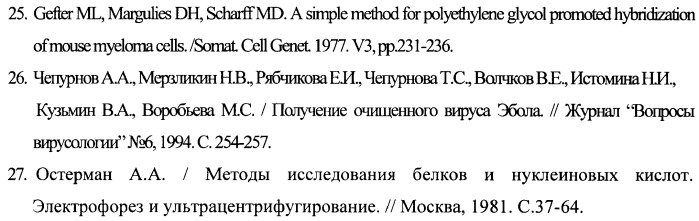 Штамм гибридных клеток животного mus musculus l. - продуцент моноклональных антител для выявления белка vp40 вируса марбург (штамм рорр) (варианты), моноклональное антитело, продуцируемое штаммом (варианты), набор для иммуноферментной тест-системы формата &quot;сэндвич&quot; для выявления матриксного белка vp40 вируса марбург (штамм рорр) (патент 2395575)