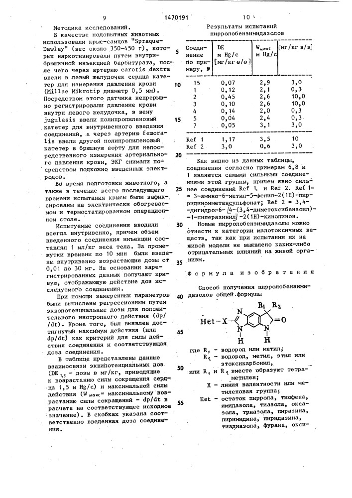 Способ получения пирролобензимидазолов,или их таутомеров, или их физиологически совместимых солей неорганических кислот (патент 1470191)