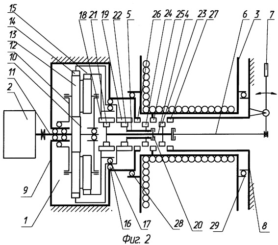 Тяговая реверсивная лебедка (патент 2301194)