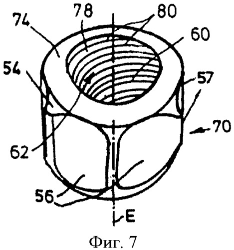 Резьбовая гайка, способ ее изготовления и инструмент, используемый при осуществлении способа (патент 2410578)