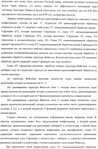 Устройство криптографической обработки, способ построения алгоритма криптографической обработки, способ криптографической обработки и компьютерная программа (патент 2409902)