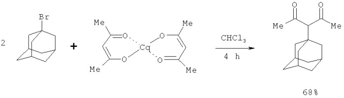 Способ получения адамантилсодержащих бета-дикарбонильных соединений (патент 2496766)