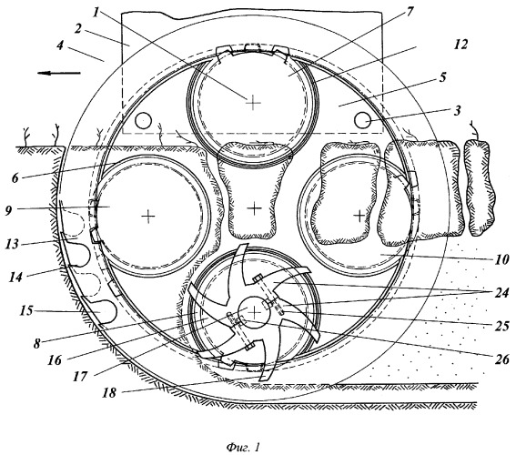 Устройство для ротационного внутрипочвенного рыхления (патент 2376737)