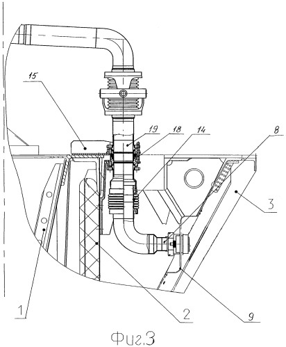 Дренажное устройство криогенного компонента ракетного разгонного блока со съемным отсеком (патент 2559664)