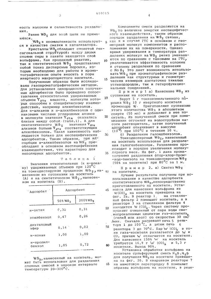 Адсорбент для газовой хроматографии (патент 610015)