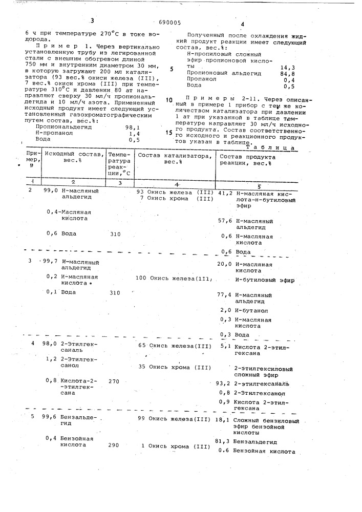 Способ получения сложных эфиров кабоновых кислот (патент 690005)