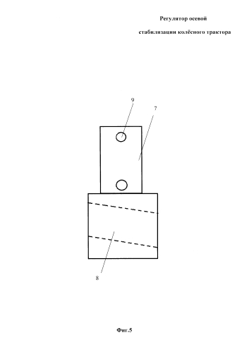 Регулятор осевой стабилизации колёсного трактора (патент 2590786)