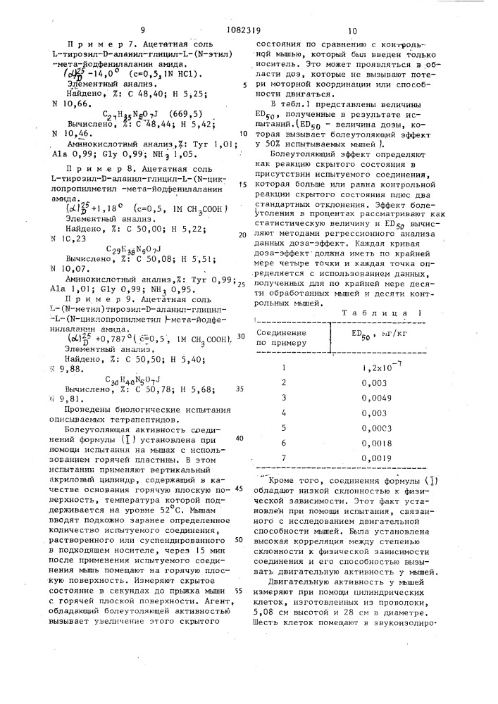 Способ получения тетрапептидов или их кислотно-аддитивных солей (патент 1082319)