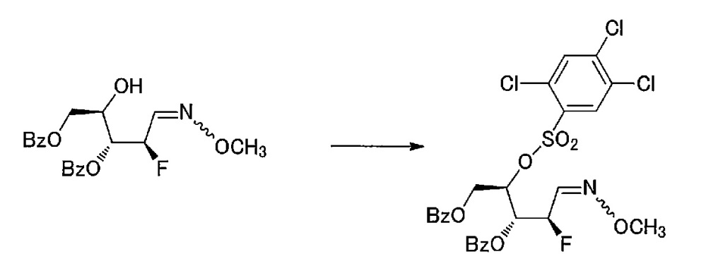 Синтетическое промежуточное соединение 1-(2-дезокси-2-фтор-4-тио-β-d-арабинофуранозил)цитозина, синтетическое промежуточное соединение тионуклеозида и способ их получения (патент 2633355)
