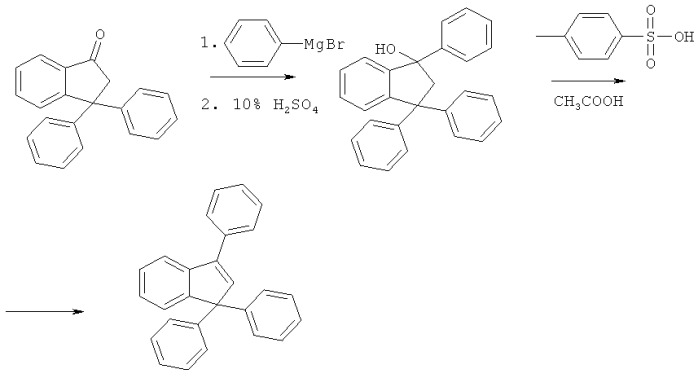Способ получения 1,1,3-трифенилиндена (патент 2440963)