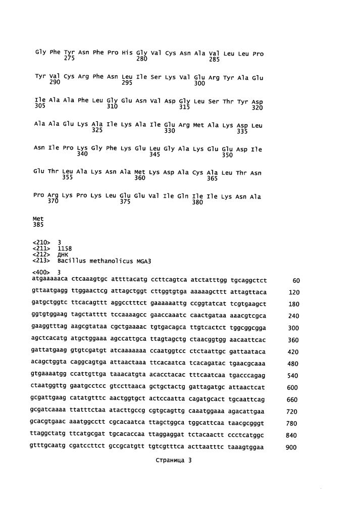 Новые ферменты метанолдегидрогеназы из bacillus (патент 2624017)