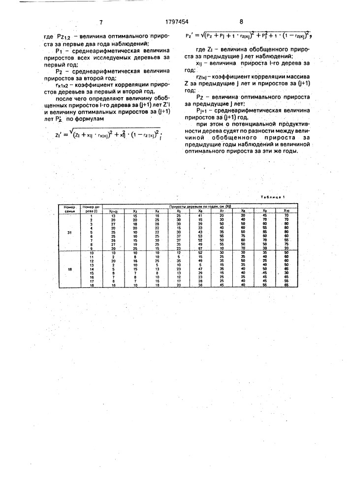 Способ отбора маточных деревьев обыкновенной сосны с высокой потенциальной продуктивностью (патент 1797454)