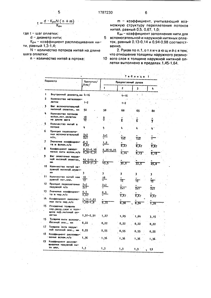 Пневматический рукав высокого давления (патент 1787230)