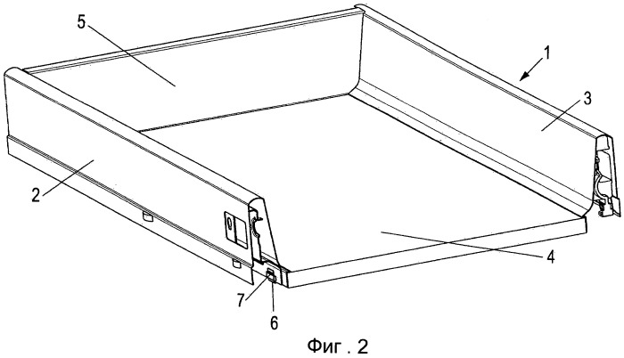 Выдвижной ящик и инструмент для закрепления дна выдвижного ящика (патент 2520912)